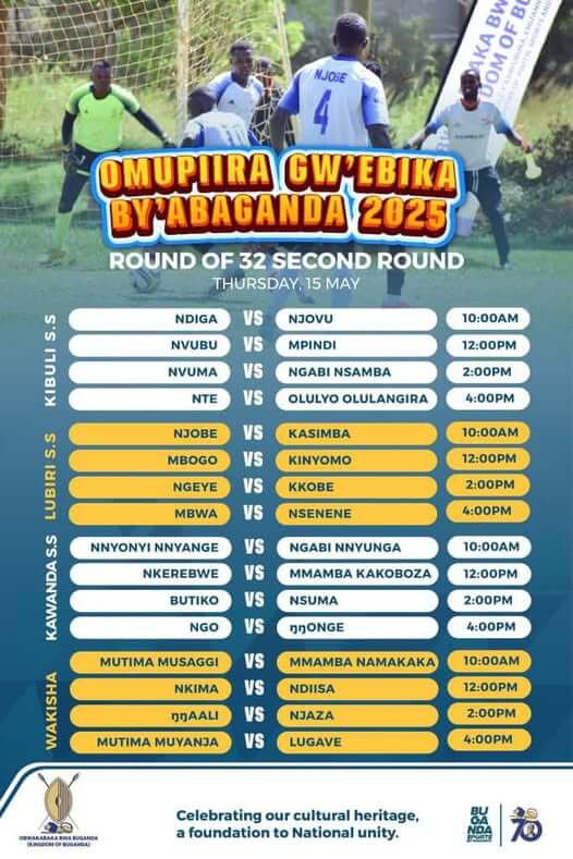 Kickoff dates and venues for the 2025 Bika bya Baganda football tournaments revealed Kickoff dates and venues for the 2025 Bika bya Baganda football tournaments revealed